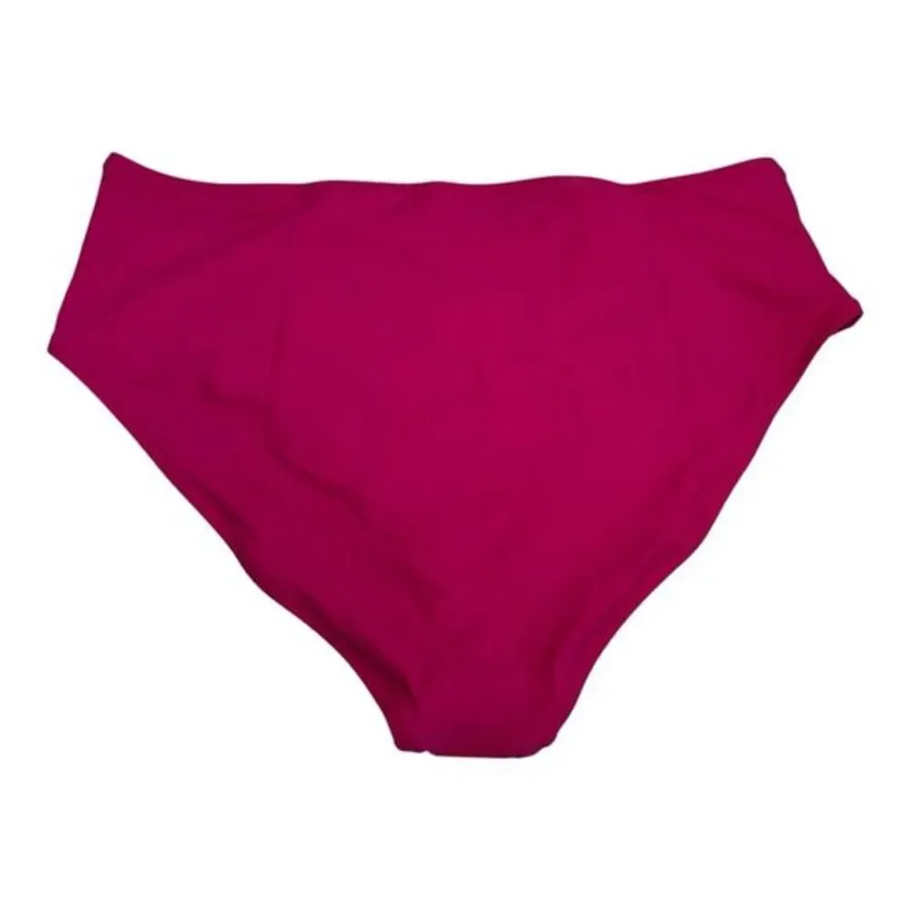 J.Crew Women XXL High-Waisted Bikini‎ Bottom Pink BM642 PK0045 RFU